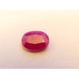 Rubis Pinkish Red, 1,34 ct, Mozambique, chauffé