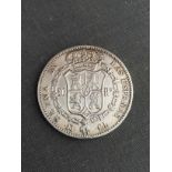20 Réales 1837, Isabelle II d'Espagne, en argent, bel état