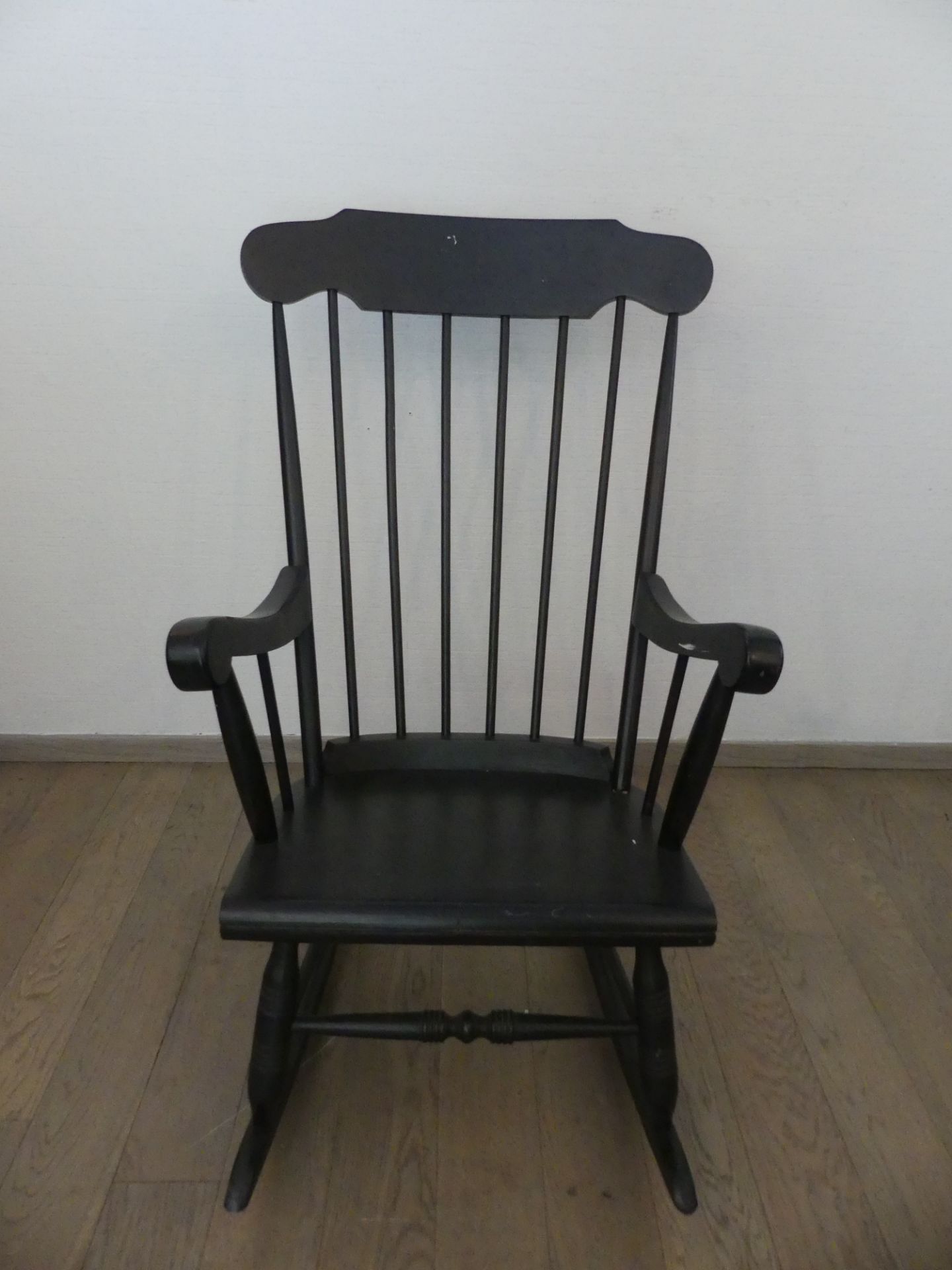 Rocking chair vintage noir - Bild 2 aus 3