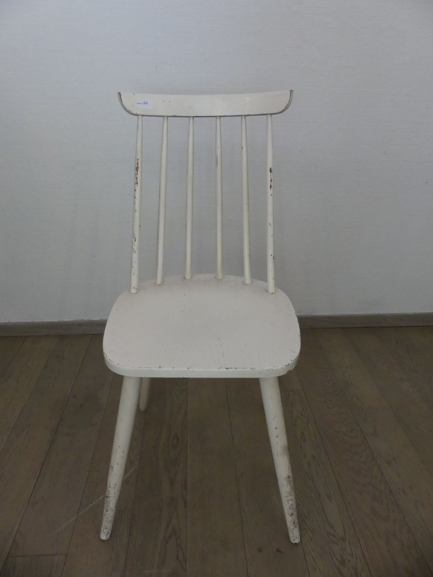 Chaise scandinave vintage blanche - Bild 2 aus 3