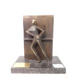 Boud Ceyens: trophée en bronze Ht:22cm