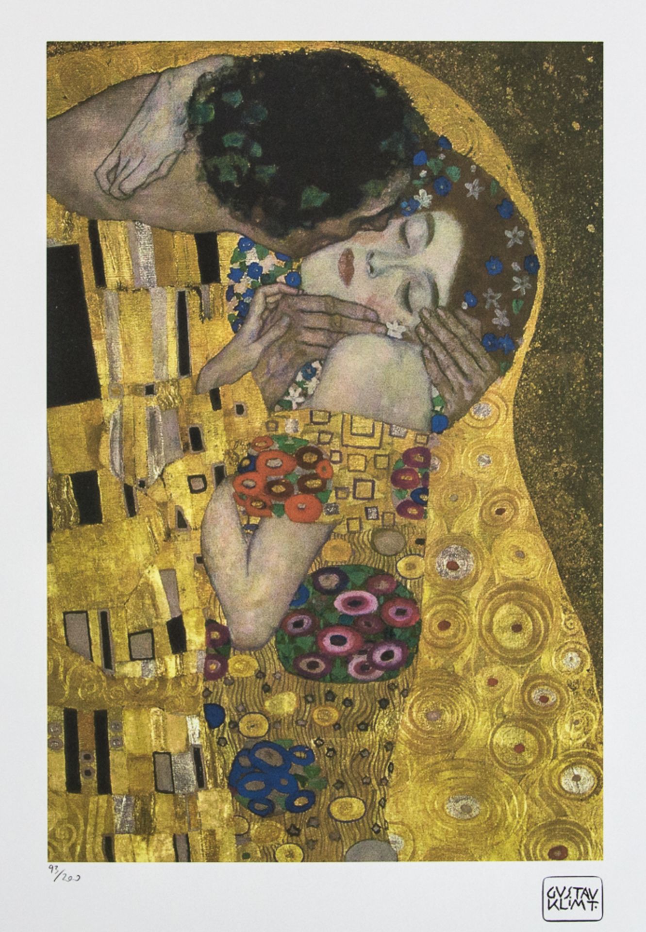 Gustav Klimt 'The Kiss'