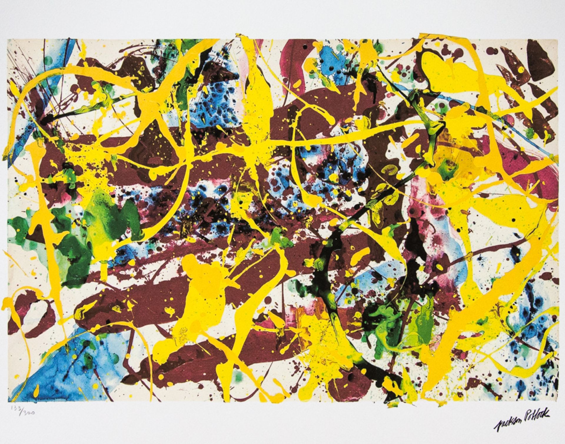 Jackson Pollock, abstract composition