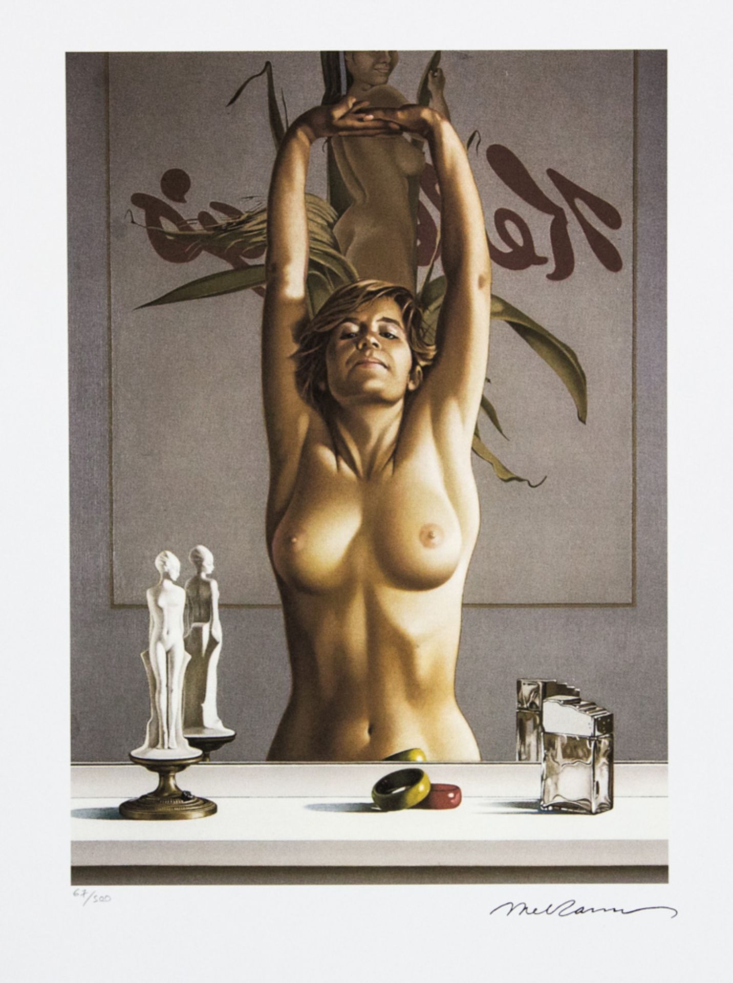 Mel Ramos 'Young Girl Before a Mirror'