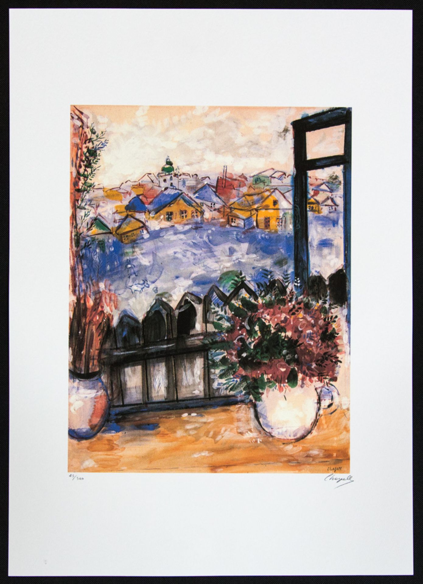 Marc Chagall 'View From The Window' - Image 2 of 5