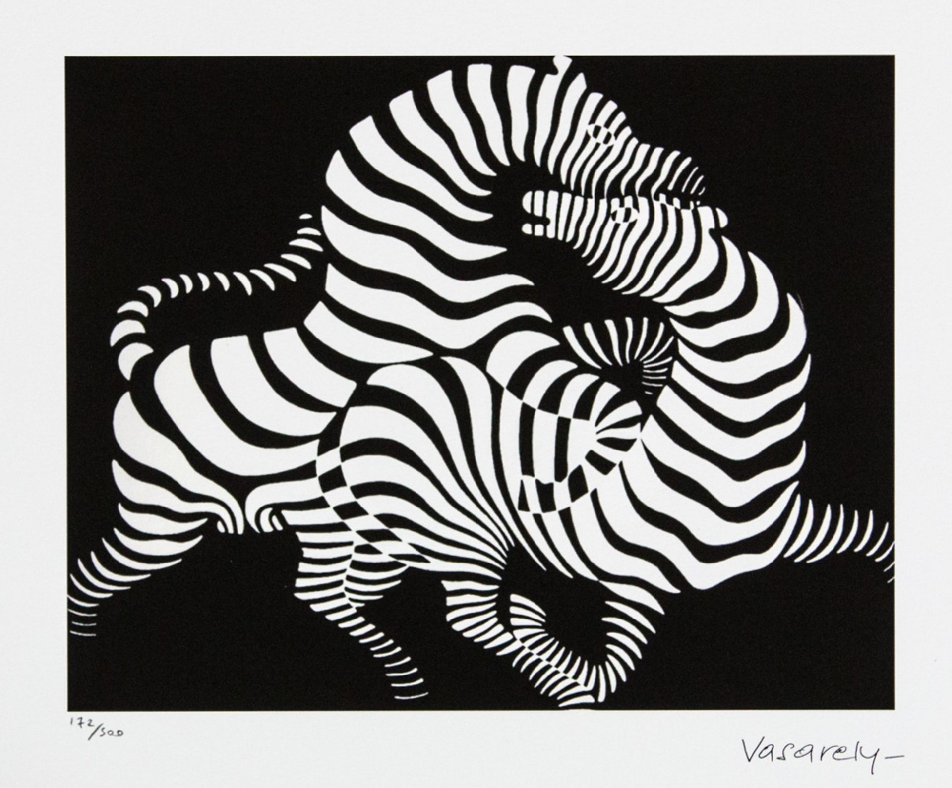 Victor Vasarely 'Zebra'