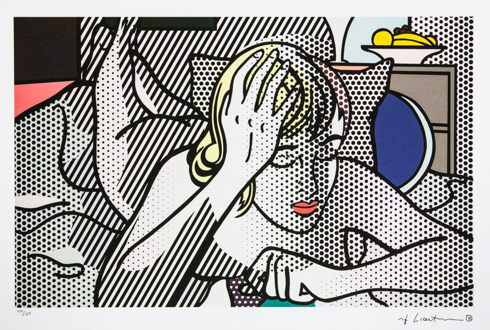 Roy Lichtenstein 'Thinking Nude'