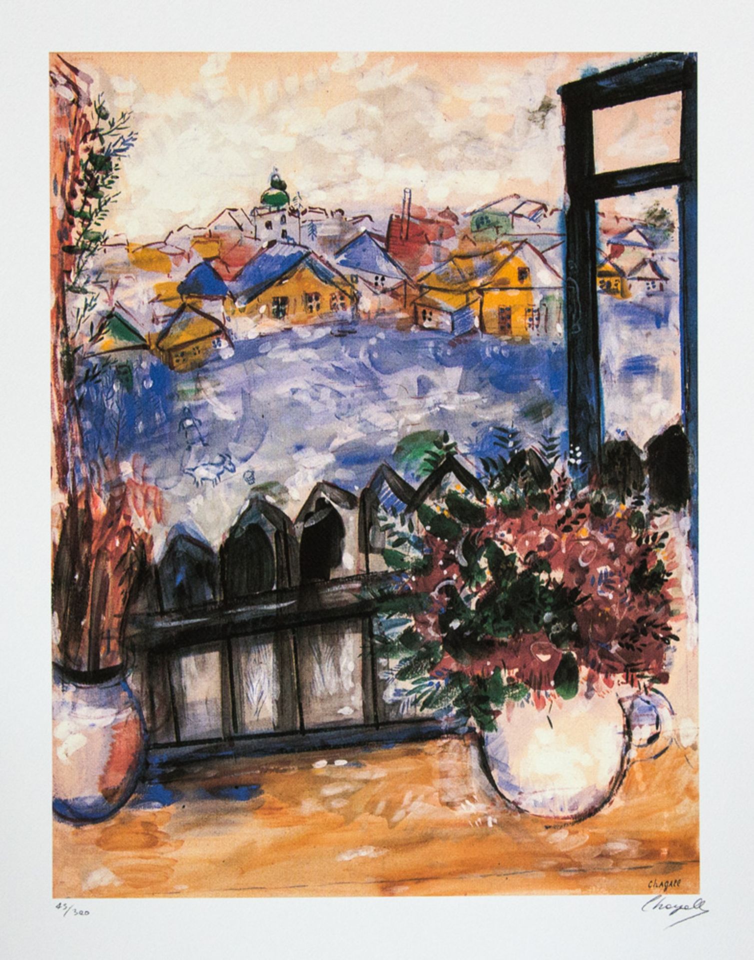 Marc Chagall 'View From The Window'