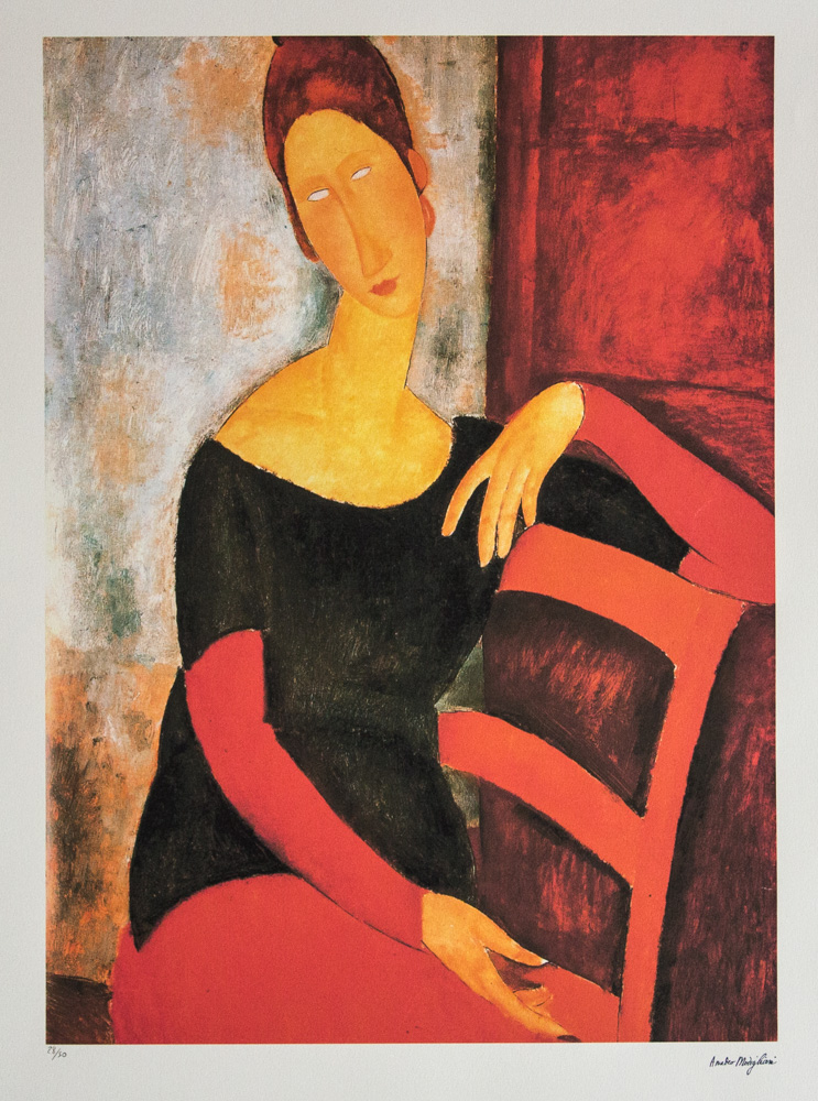 Amadeo Modigliani 'Portrait Of Jeanne Hebuterne'