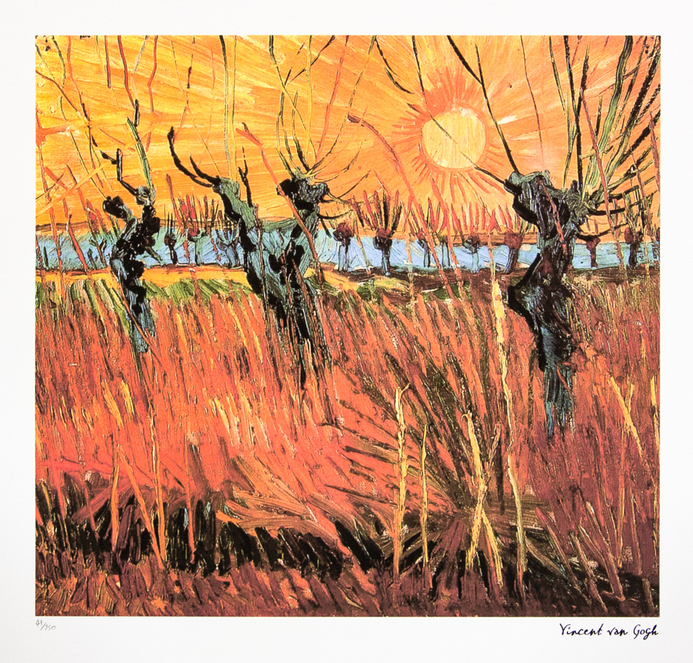 Vincent van Gogh 'Willows At Sunset'