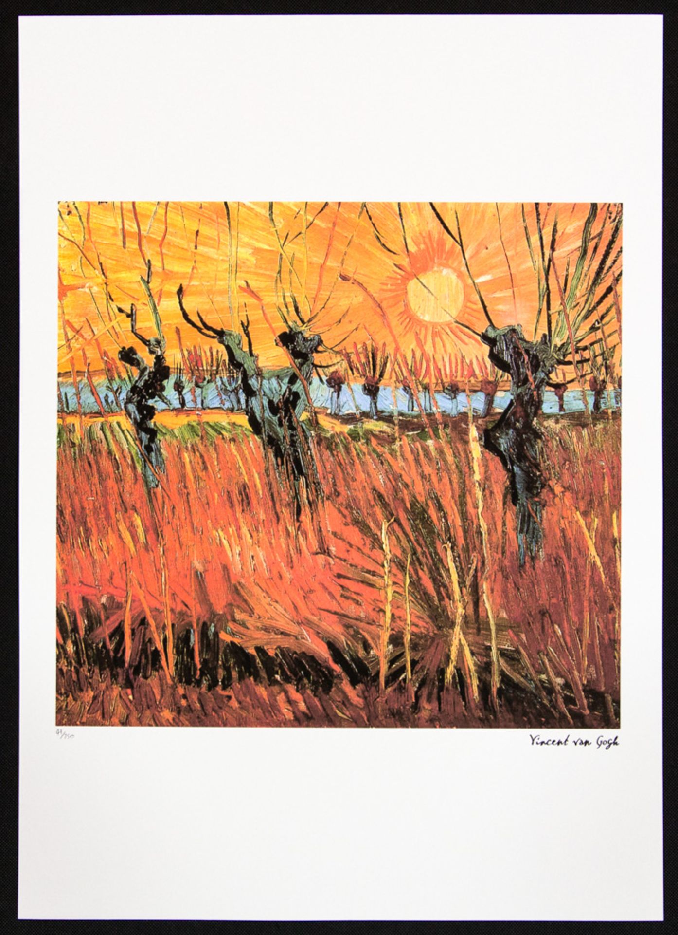 Vincent van Gogh 'Willows At Sunset' - Image 2 of 5