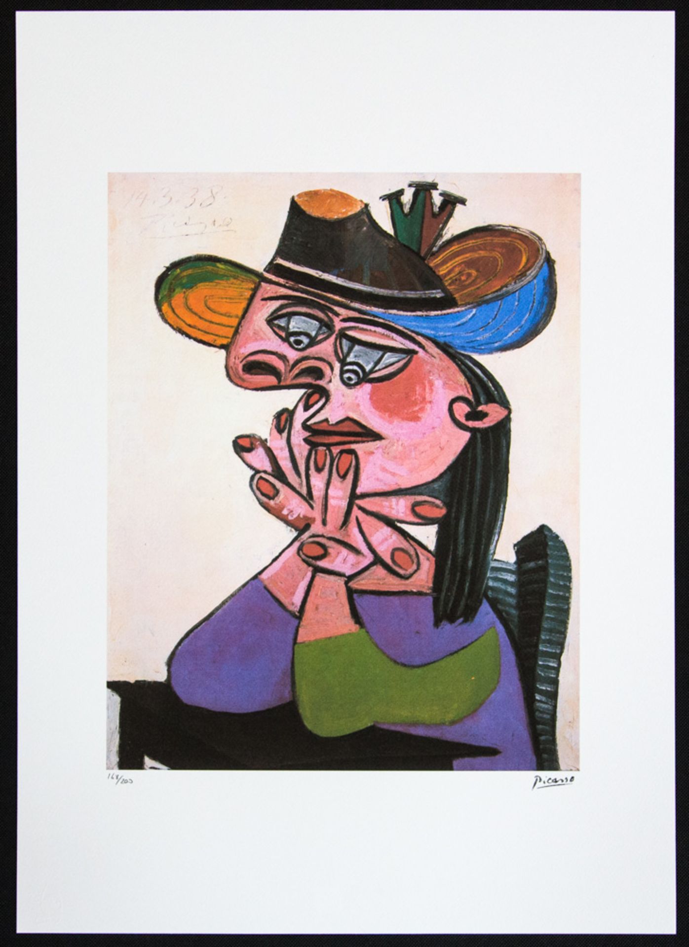 Pablo Picasso 'Woman In a Hat' - Image 2 of 6