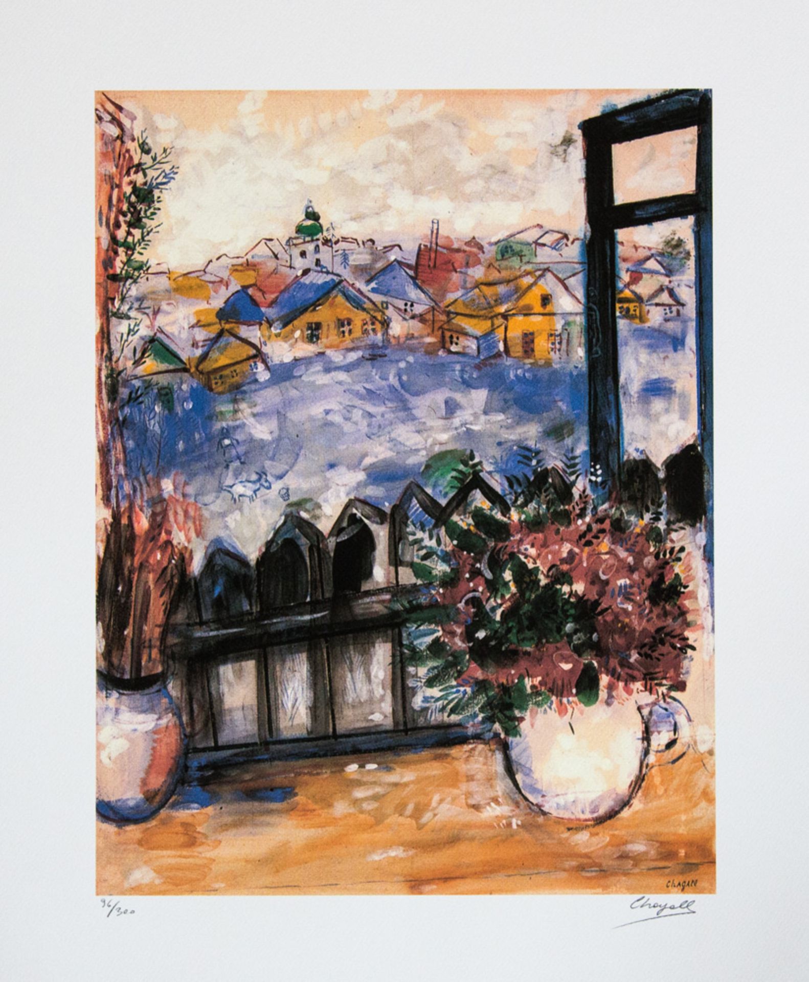 Marc Chagall 'View From The Window'