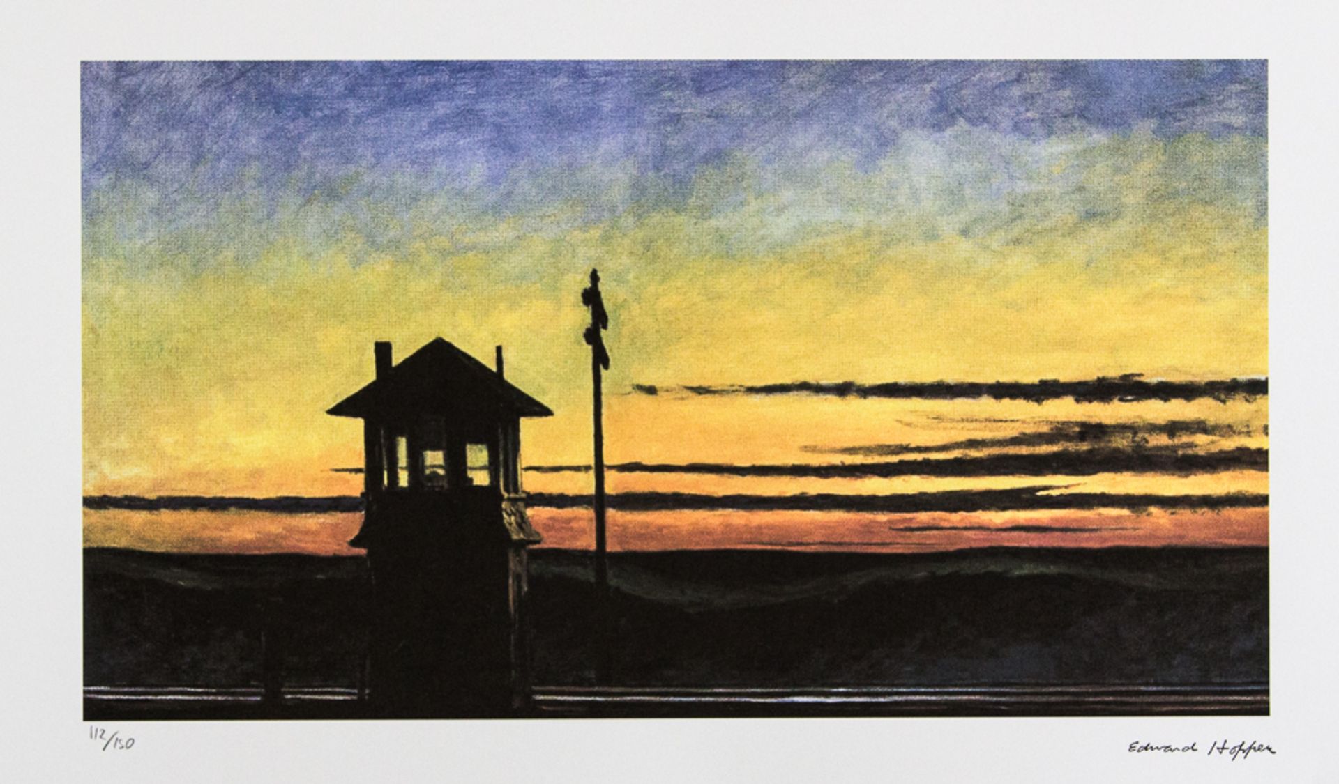 Edward Hopper 'Railroad Sunset'