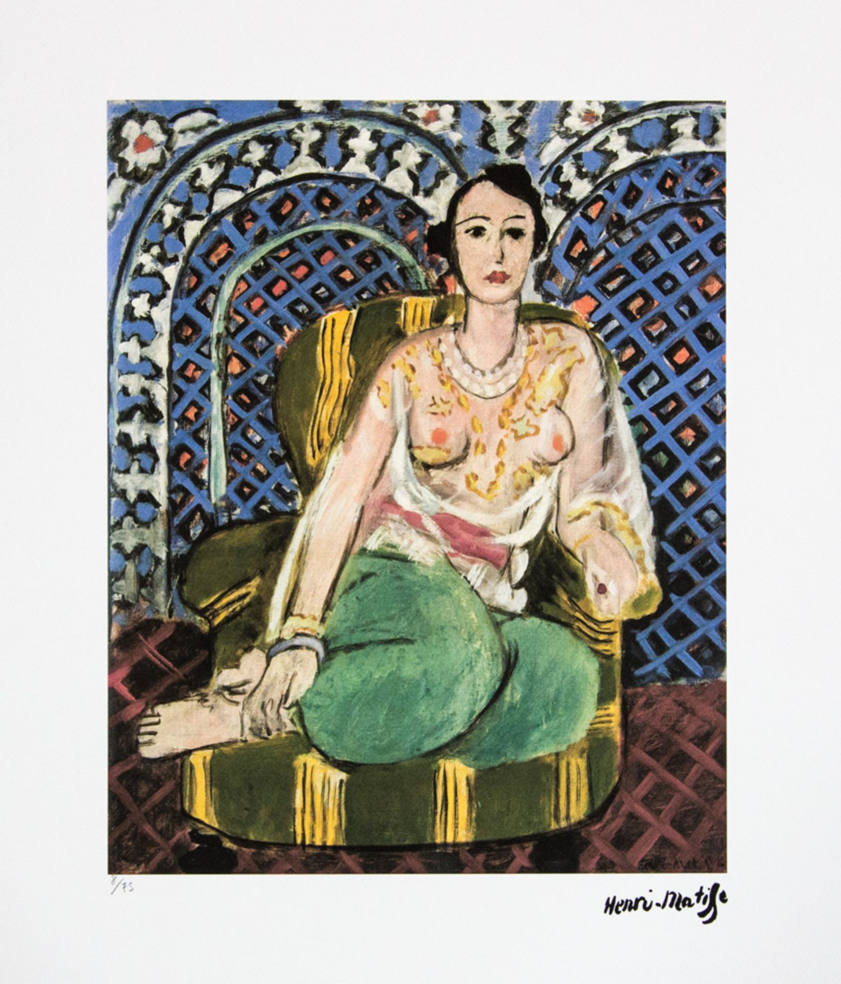 Henri Matisse 'Seated Odalisque'