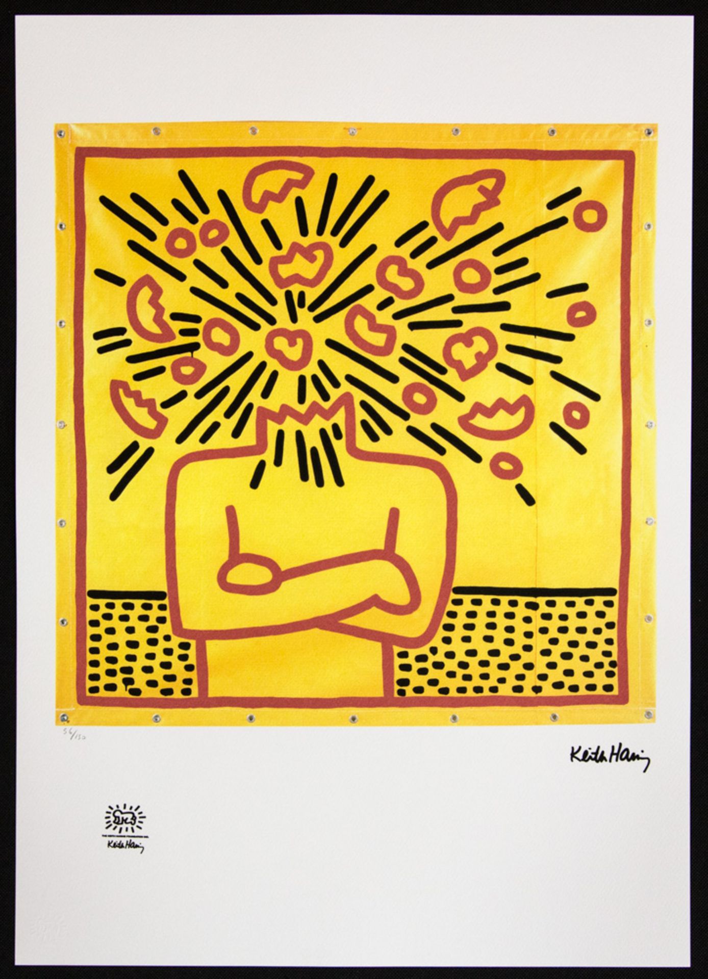 Keith Haring 'Exploding Head' - Image 2 of 6