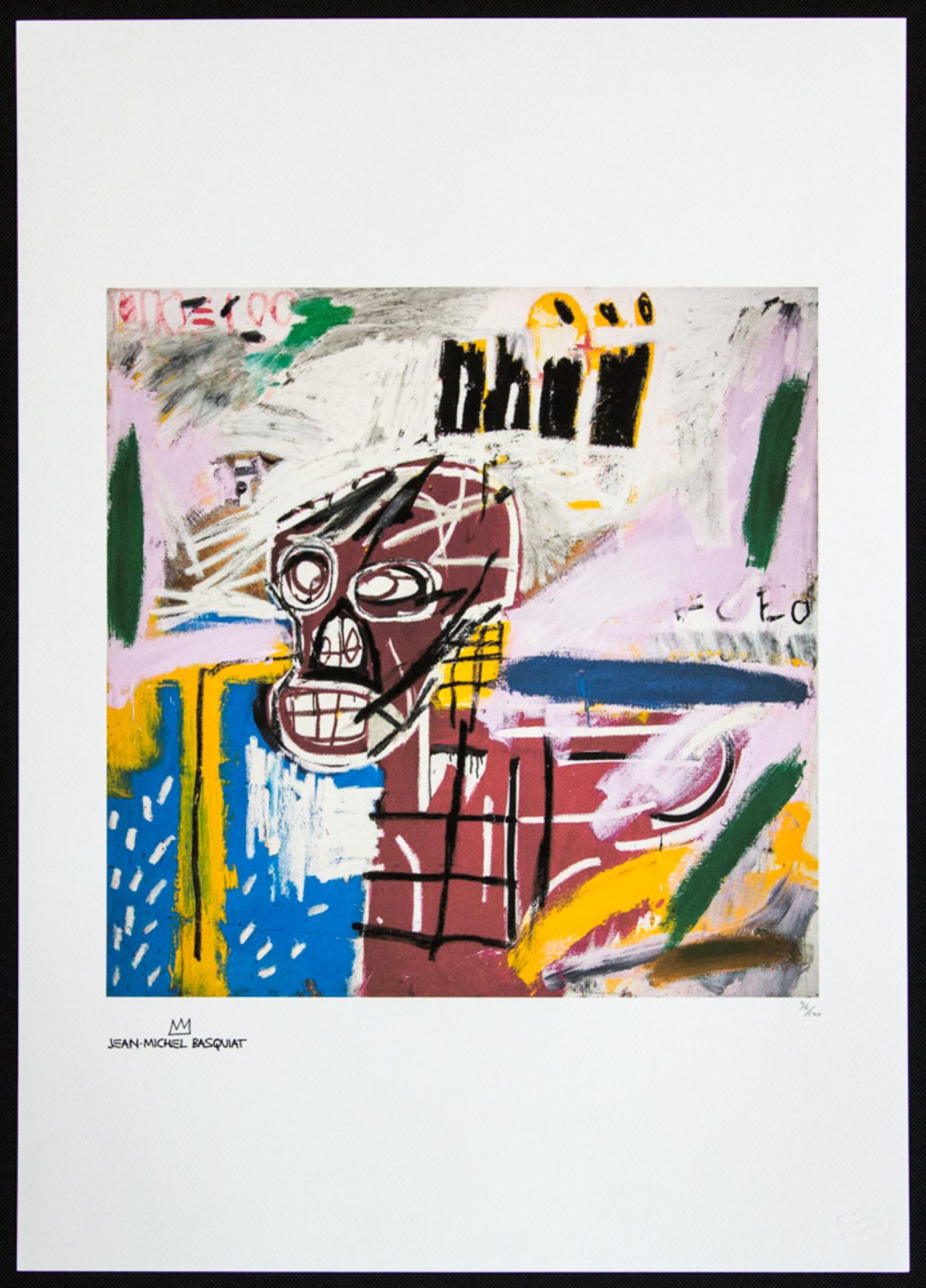 Jean-Michel Basquiat 'Red Skull' - Image 2 of 5
