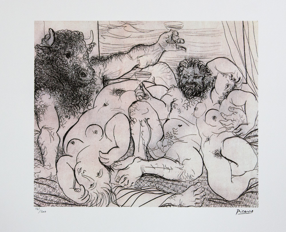 Pablo Picasso 'Bacchanal With Minotaur'