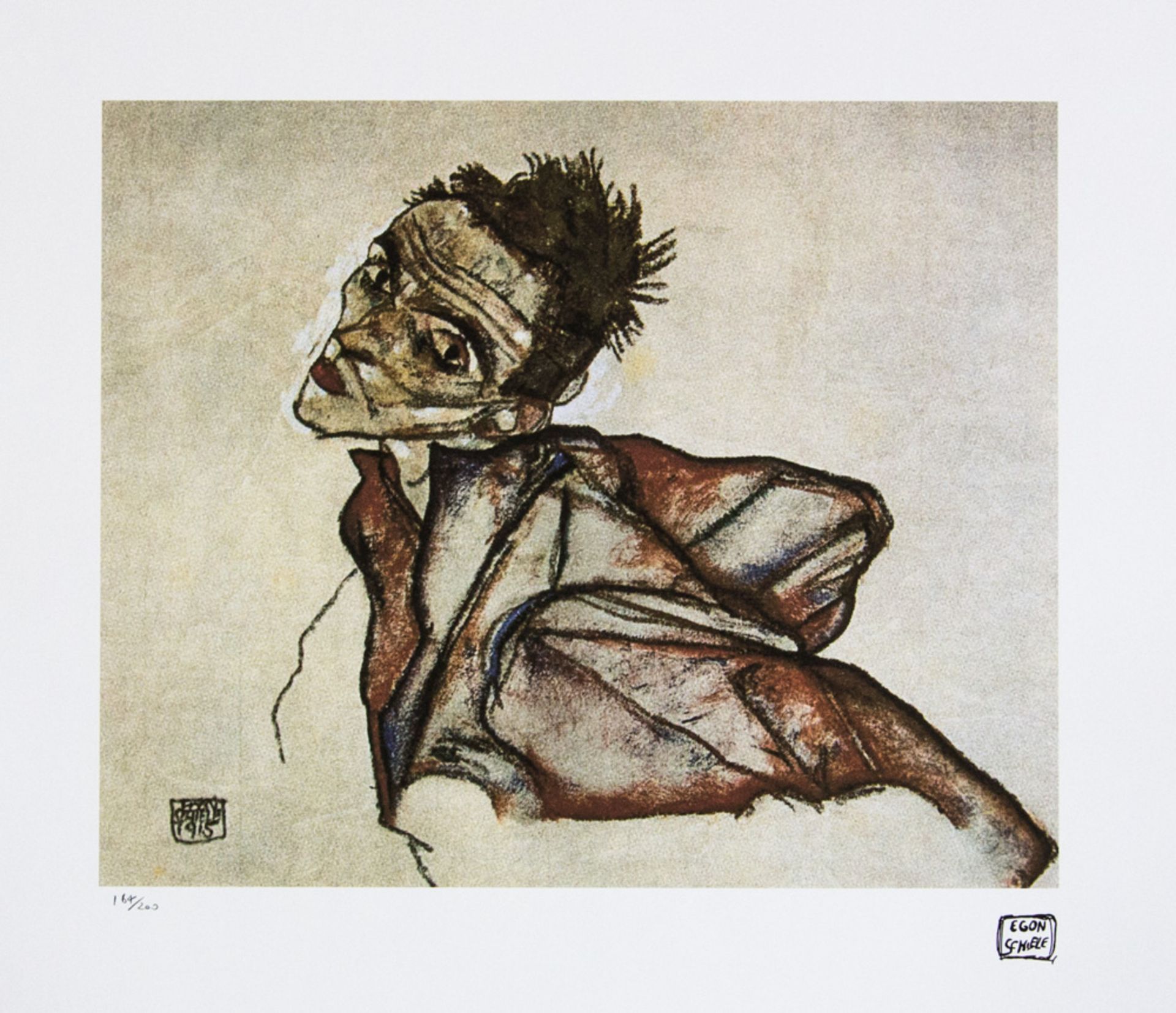 Egon Schiele 'Self Portrait'