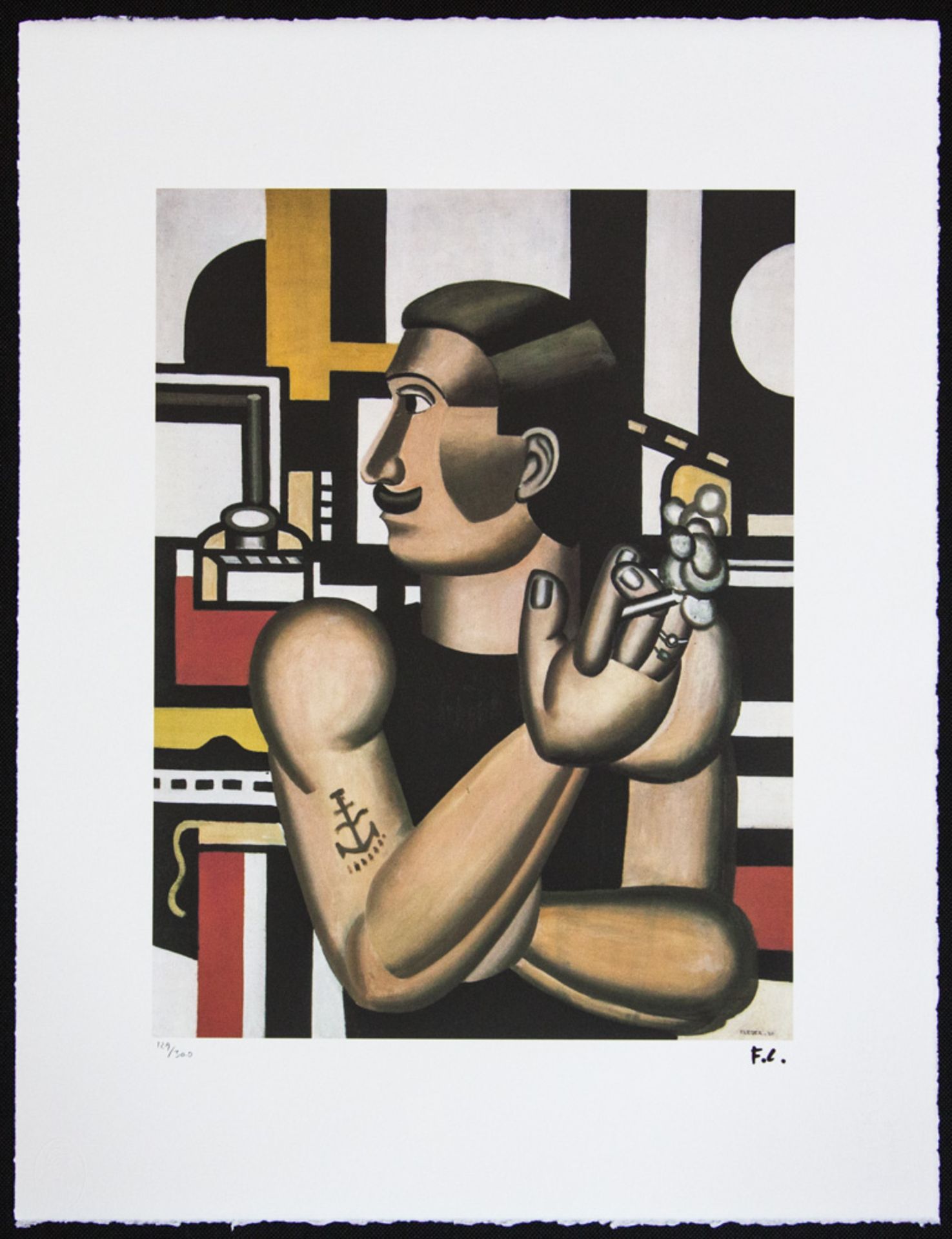 Fernand Leger 'The Mechanic' - Image 2 of 5