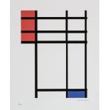 Piet Mondrian 'Composition In Red, Blue And White'