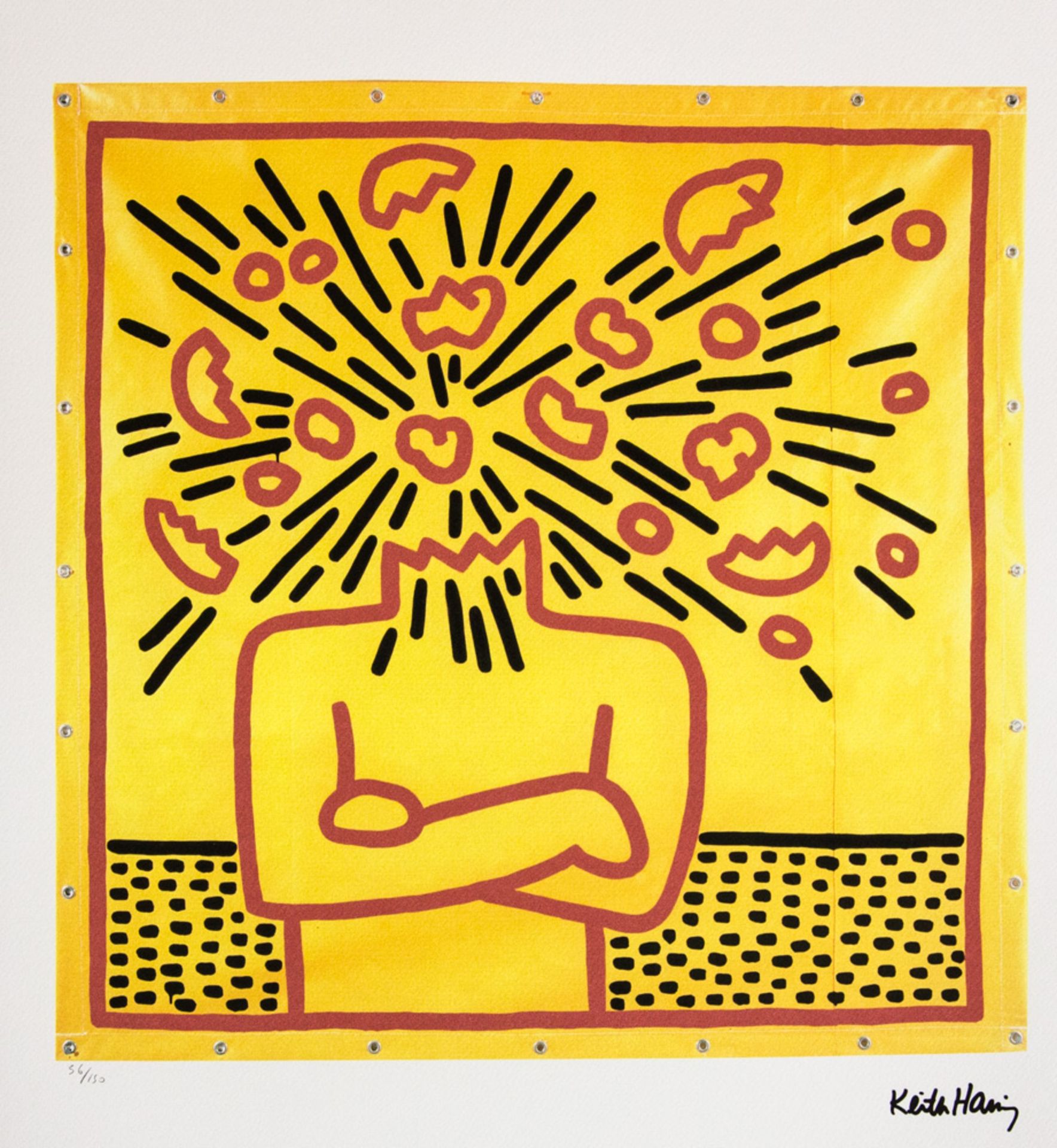 Keith Haring 'Exploding Head'