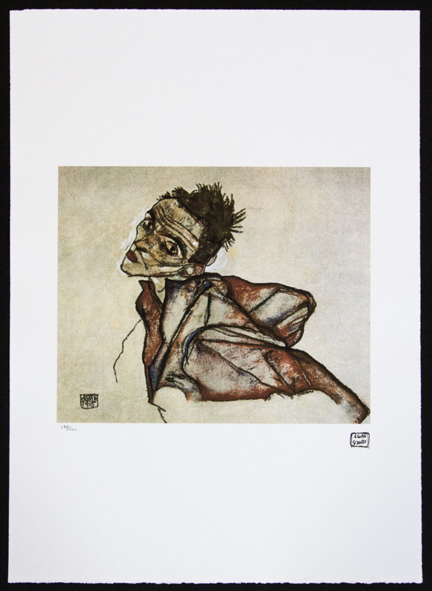 Egon Schiele 'Self Portrait' - Image 2 of 5