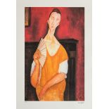 Amadeo Modigliani 'Portrait Of Lunia Czechowska With a Fan'