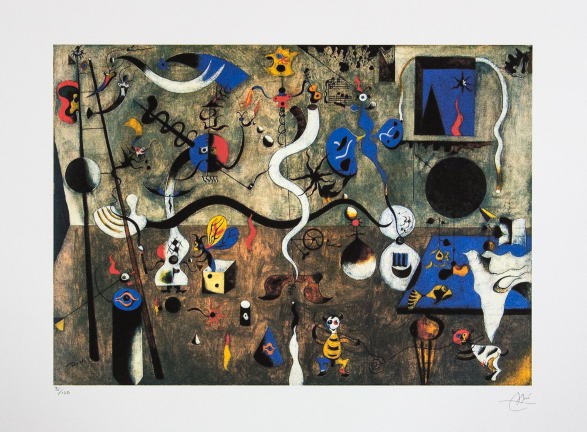 Joan Miro 'Harlequin's Carnival'