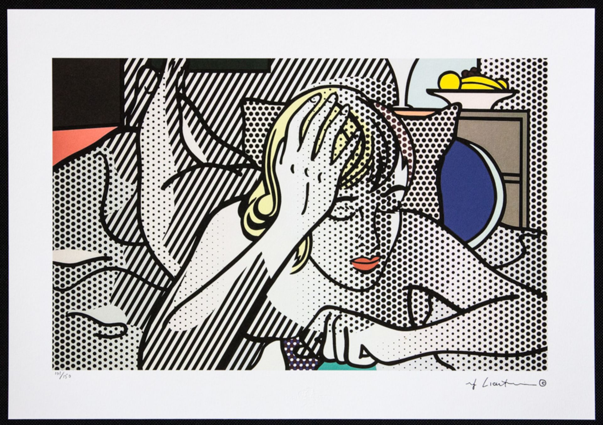 Roy Lichtenstein 'Thinking Nude' - Image 2 of 6