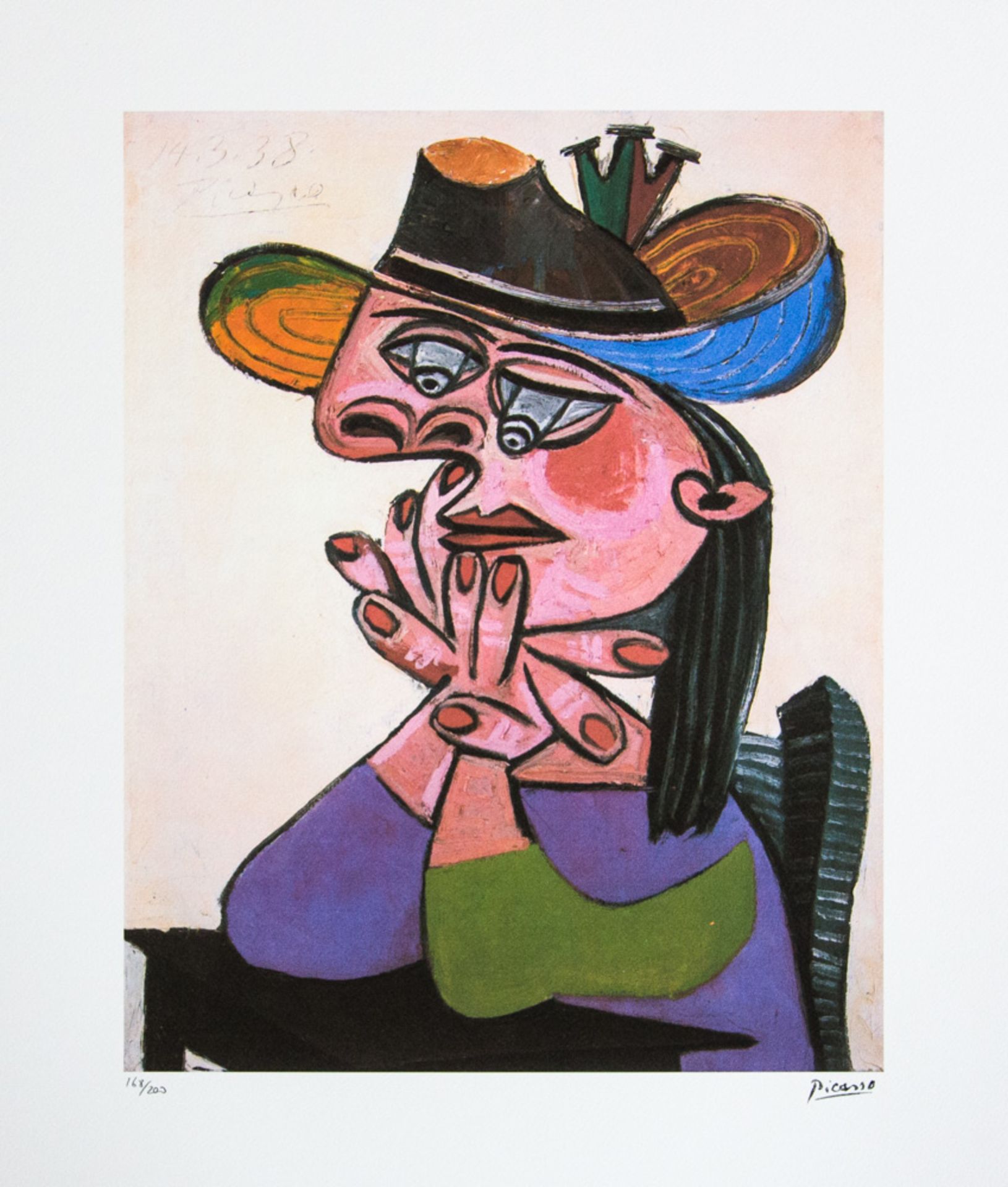 Pablo Picasso 'Woman In a Hat'