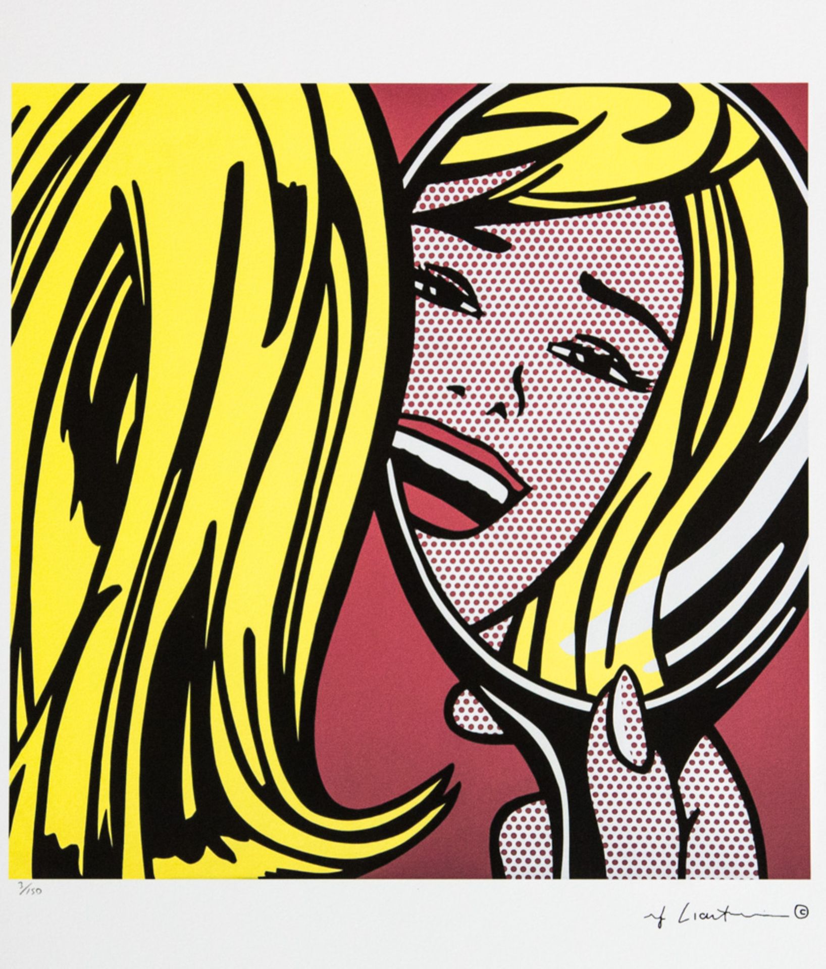 Roy Lichtenstein 'Girl In Mirror'