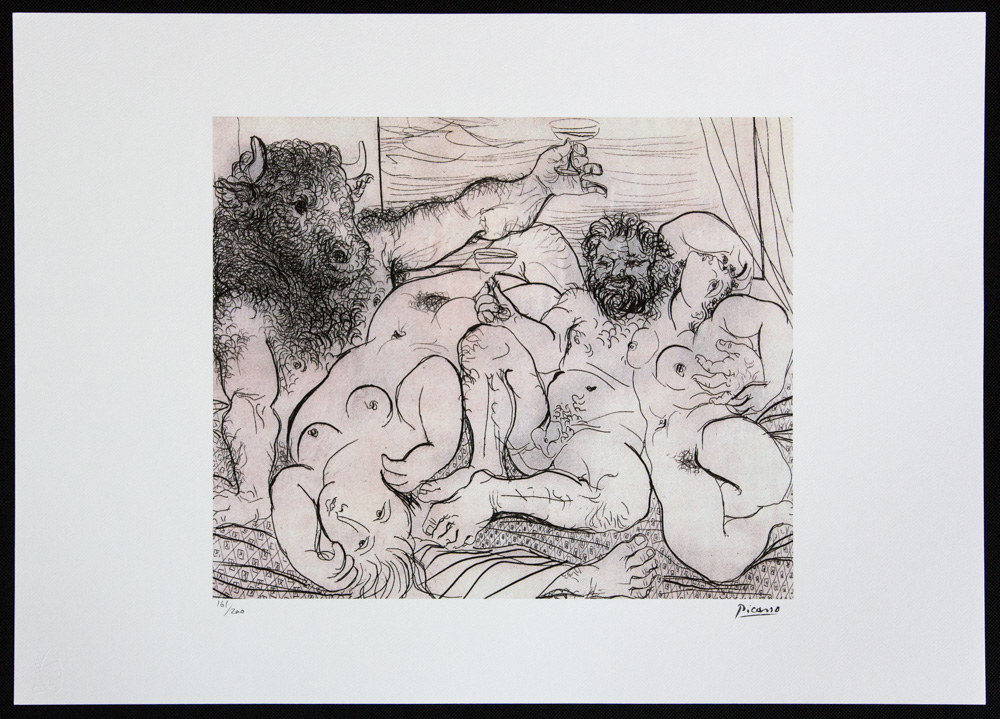 Pablo Picasso 'Bacchanal With Minotaur' - Image 2 of 6