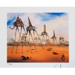 Salvador Dali 'Elephants Giraffe'