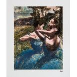 Edgar Degas 'Three Dancers in Blue'