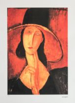 Amadeo Modigliani 'Jeanne Hebuterne with Large Hat'