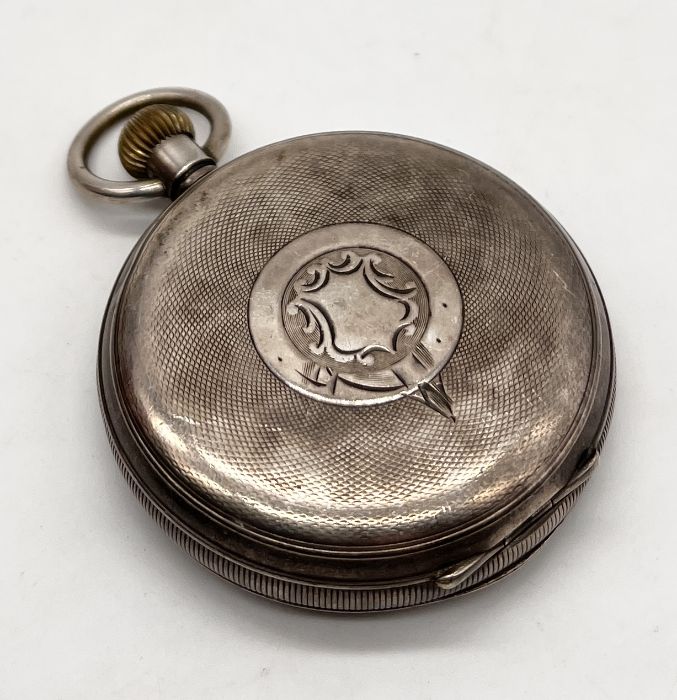 A hallmarked silver pocket watch with subsidiary second hand - Image 3 of 4