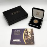 A 2006 proof full Sovereign in original box with paperwork