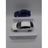 Two boxed Otto Mobile die-cast car models of Subaru's including the Impreza R205 2010 (White) &