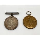 Two WWI medals- A Royal Navy Long Service and Good Conduct medal awarded to J61014 L H Boyce, Able