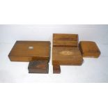 A quantity of wooden boxes etc.