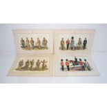 Four military prints by A E Haswell Miller - 1965/1966, 64cm x 43cm.