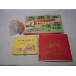 A boxed Brickplayer Kit 4 set, along with boxed Minibrix rubber building set, bag of small