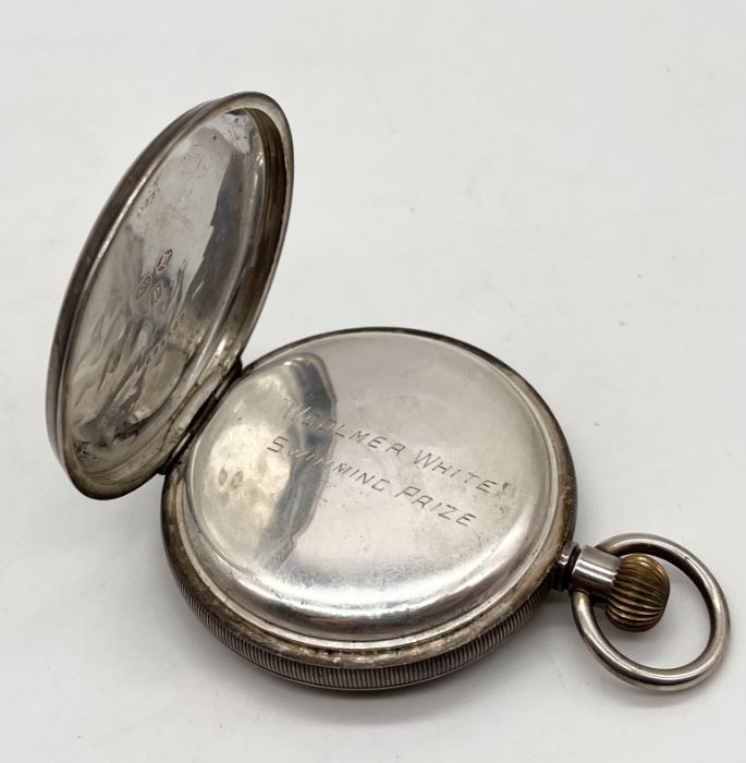A hallmarked silver pocket watch with subsidiary second hand - Image 4 of 4