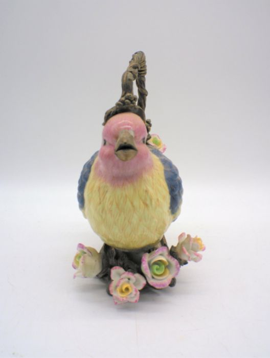 A ceramic teapot in the form of a bird - some repair to beak. - Image 3 of 6