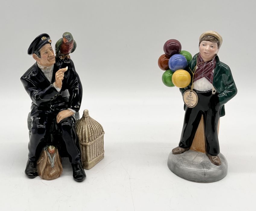 A collection of figurines including Royal Doulton Balloon Boy, Royal Worcester Saturday's Child, - Image 2 of 9