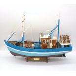 A model fishing boat 'L'etoile DeMer', overall height 46cm, length 60cm.