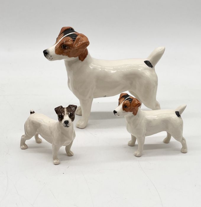 A collection of Jack Russell figures including Beswick, Country Artists and Aynsley - Image 2 of 3