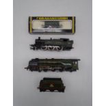 A boxed Graham Farish N gauge diesel locomotive, along with OO gauge Hornby Dublo "Duchess of