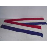 A red, white and blue "flag" possibly Dutch, length 6.22 metres x 77cm